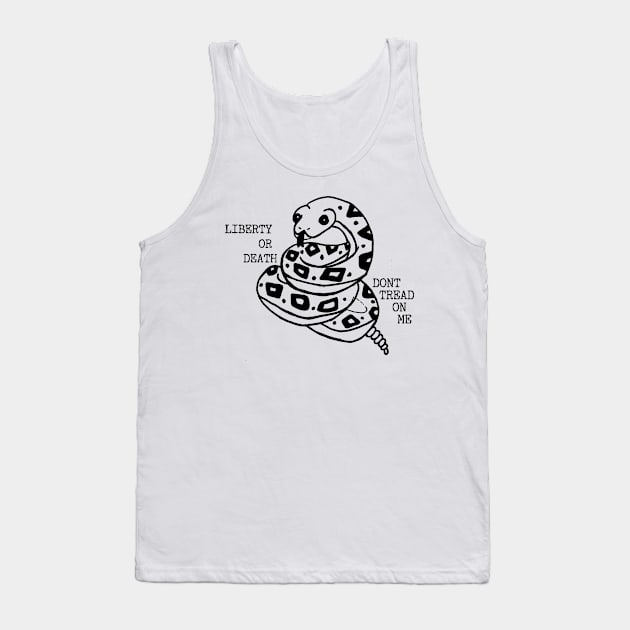 Liberty or Death Snake Tank Top by Aeriskate